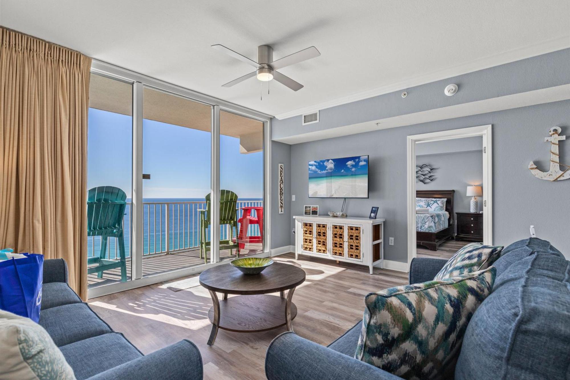 Tidewater Escape: 1Br/2Ba Beachfront Condo, Sleeps 6, Gulf Views & Comfort! Panama City Beach Exterior photo